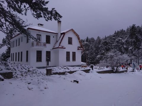 Karlar altında köşk